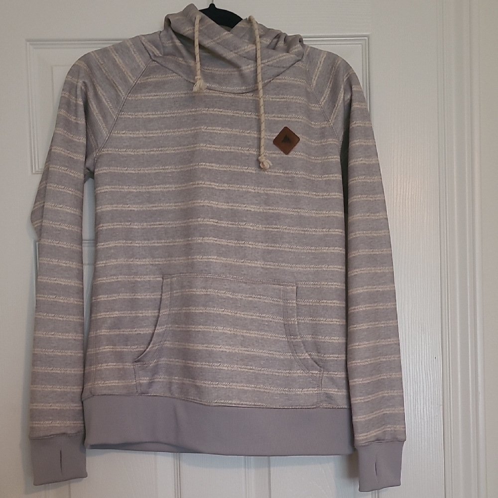 Burton Striped Gray Women's Sweater
